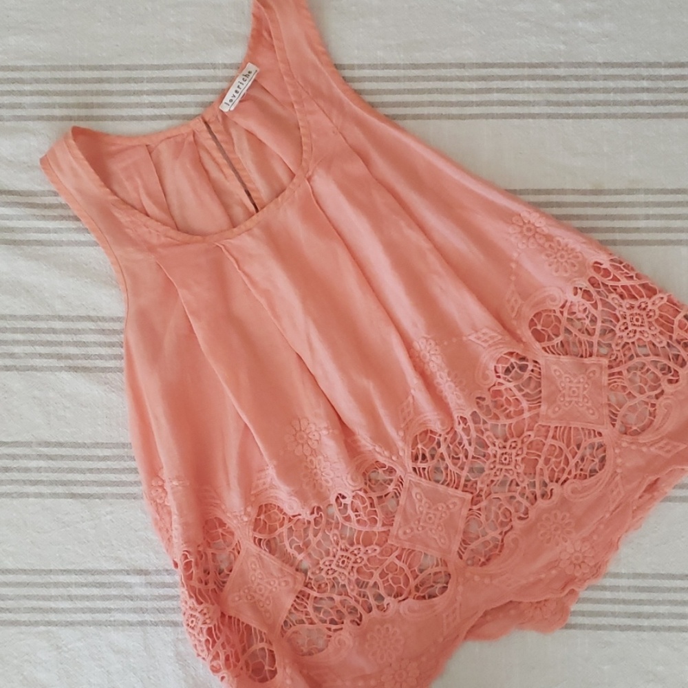 Lace tank top